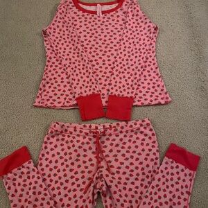 Victoria's Secret Strawberry Pajama Set Size Small